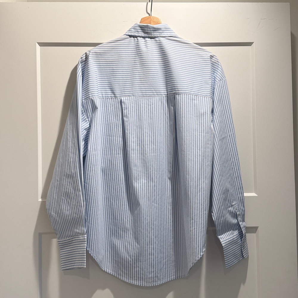 Express Embellished Striped Boyfriend Portofino Shirt in Size S | New With Tags - Picture 11 of 13